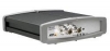 Видеосервер PAL/NTSC, M-JPEG/MPEG-4; 1 канал; до 768x576 эл. (10 уровней), встроенный WEB-сервер, Ethernet 10/100 (до 20 пользователей), до 25/30 fps, 5 уровней сжатия, встроенный детектор активности, Pre/Post ALARM (буфер 9MB), S-VHS вход, аналоговый выход (BNC) RS-232, RS-485 (поддержка внешней телеметрии PTZ) генератор время/дата/титры; 7-20В(DC), адаптер в комплекте; 140х42х155 мм